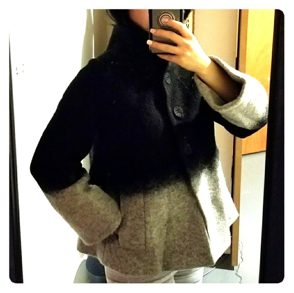 Zara ombre wool coat